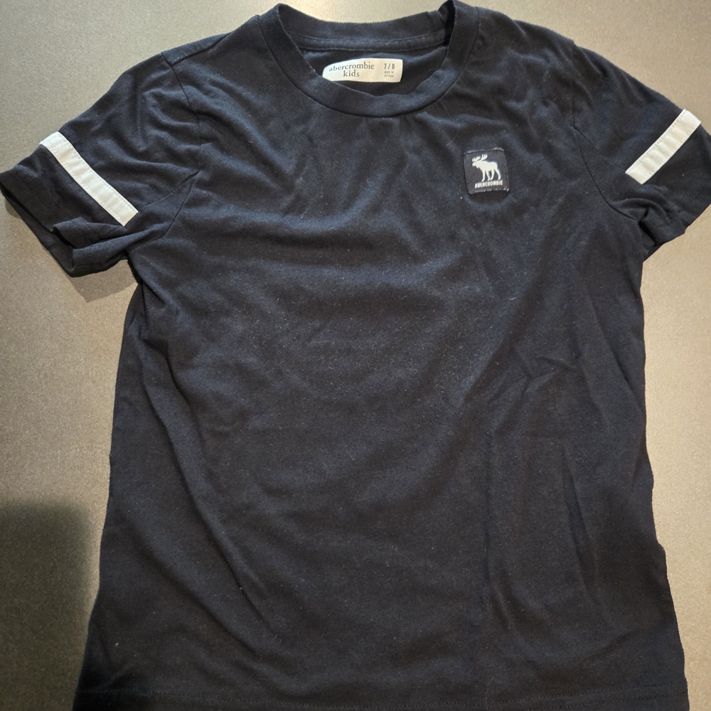 Abercrombie Kids Dark Blue Tee with Gray Accents